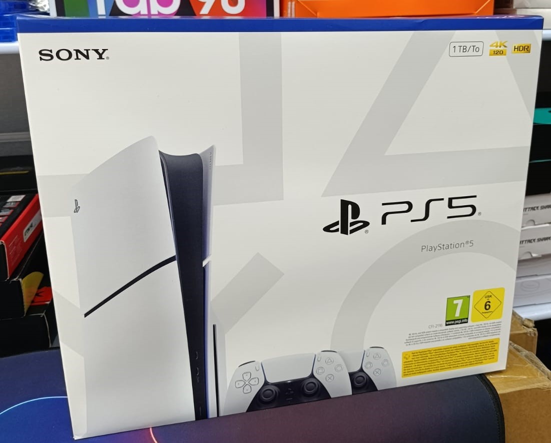 بلايستيشن 5 مع 2 كونترولر - PS5 Slim Disc