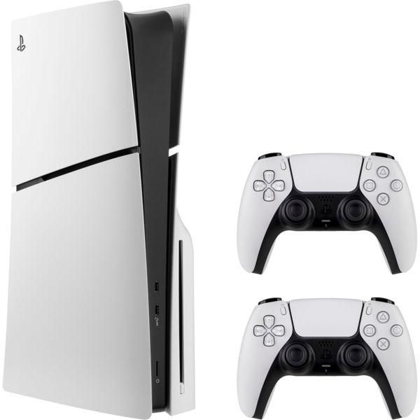 بلايستيشن 5 مع 2 كونترولر - PS5 Slim Disc