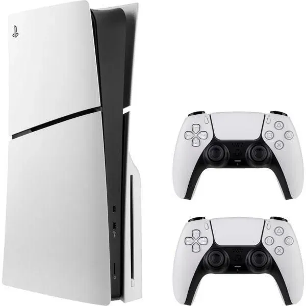 بلايستيشن 5 مع 2 كونترولر - PS5 Slim Disc