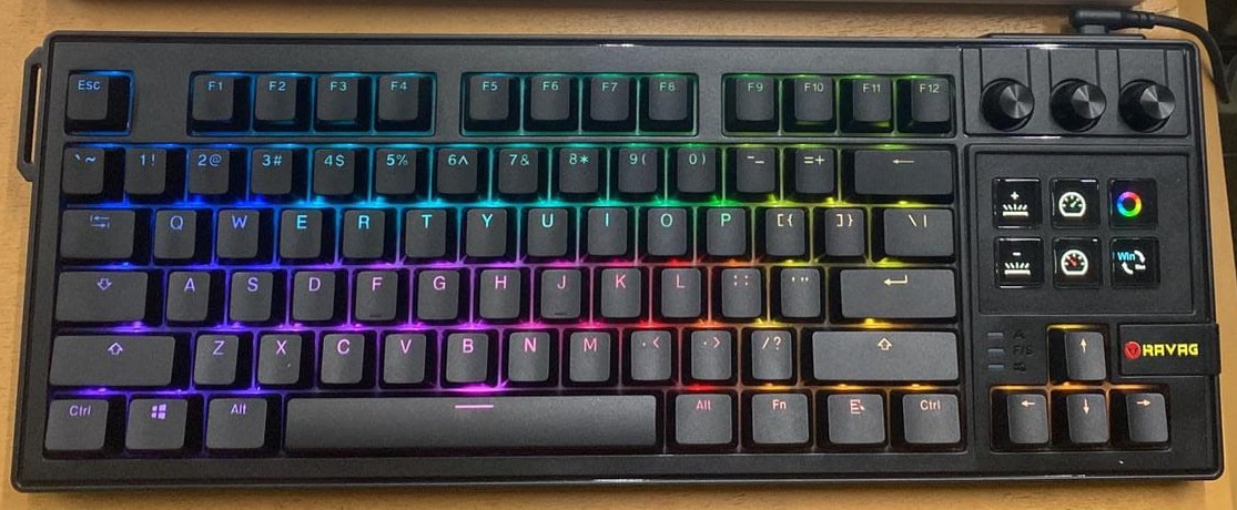 RAVAG Keyboard كيبورد ميكانيكي مع ستيم ديك