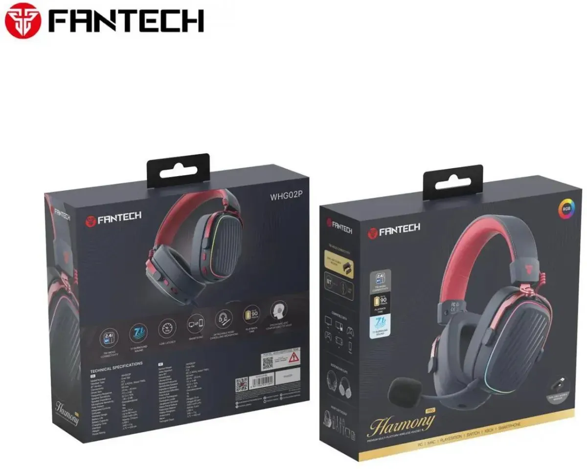 سماعات راس وايرلس Fantech WHG02P HARMONY PRO