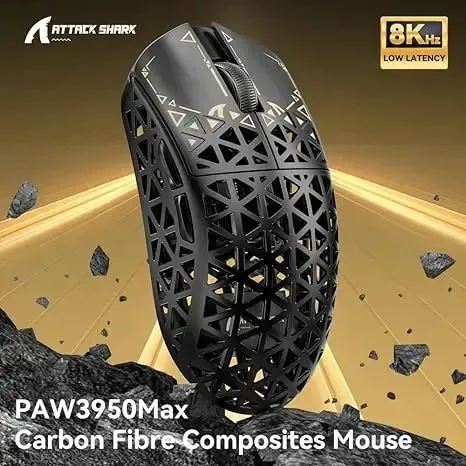 ماوس وايرلس/BT/سلك Attack Shark R5 Ultra PAW 3950 MAX