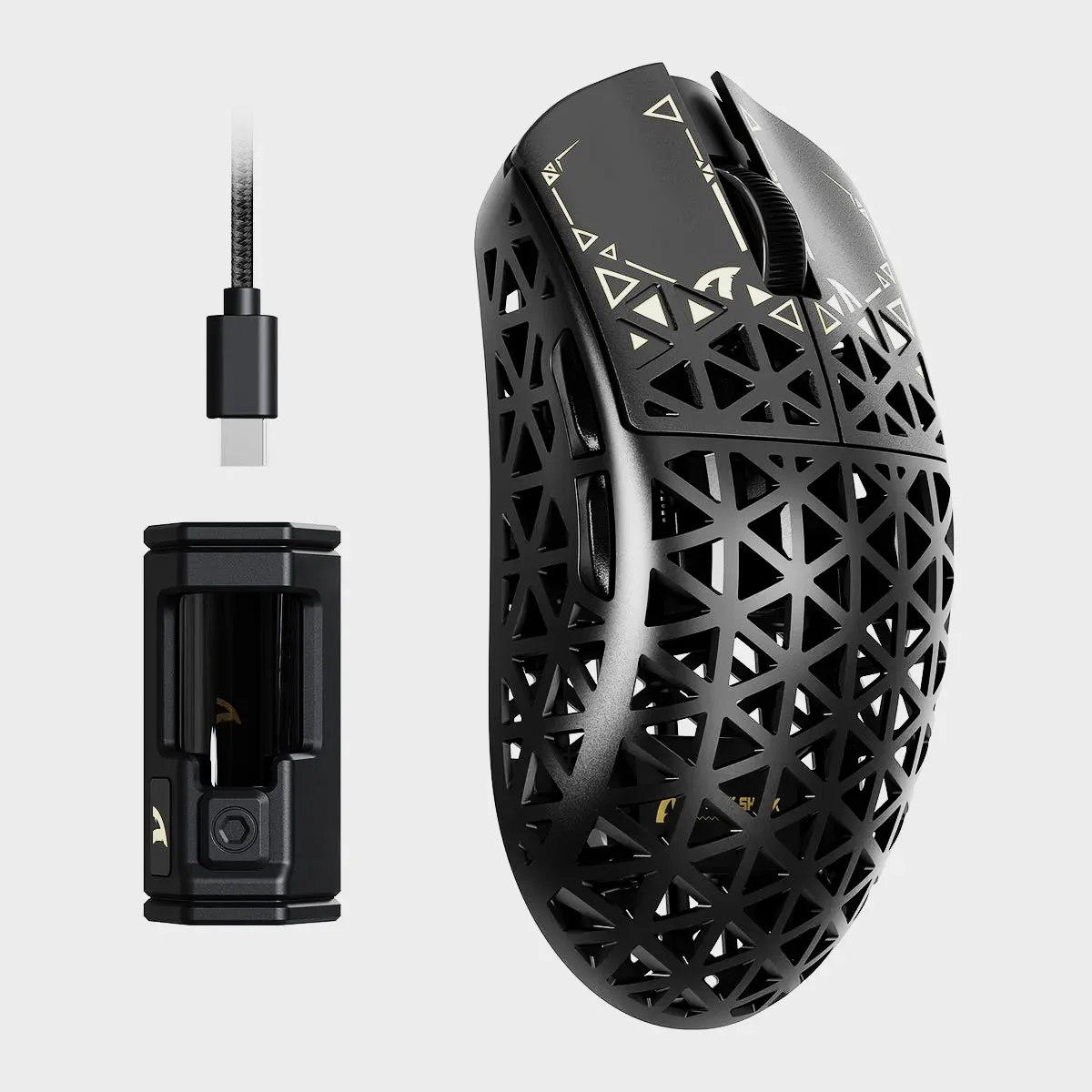 ماوس لاسلكي/BT/سلك Attack Shark R5 Ultra PAW 3950 MAX