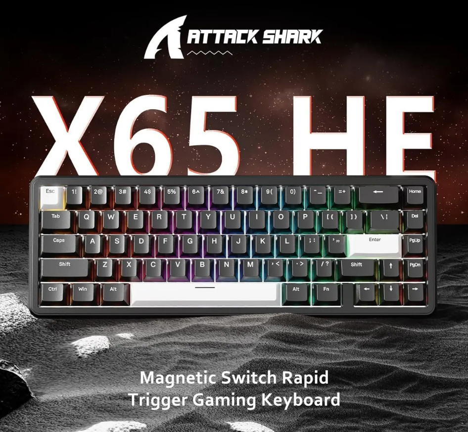 كيبورد مغناطيسي Attack Shark X65He