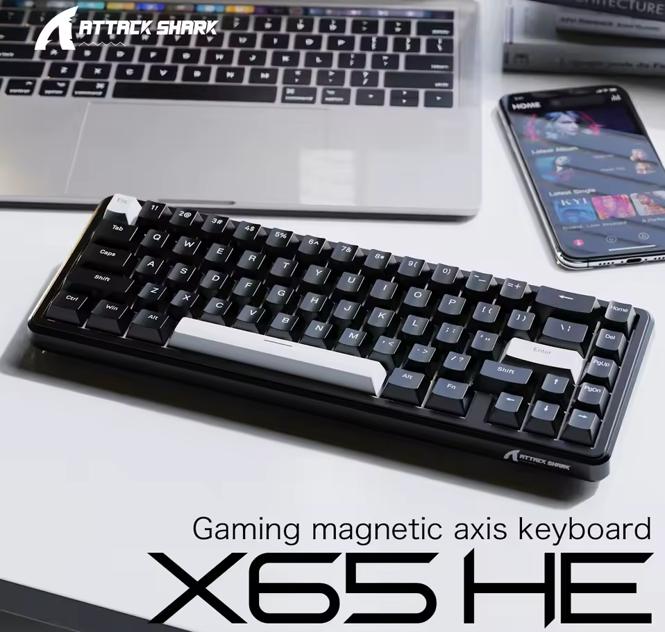 كيبورد مغناطيسي Attack Shark X65He