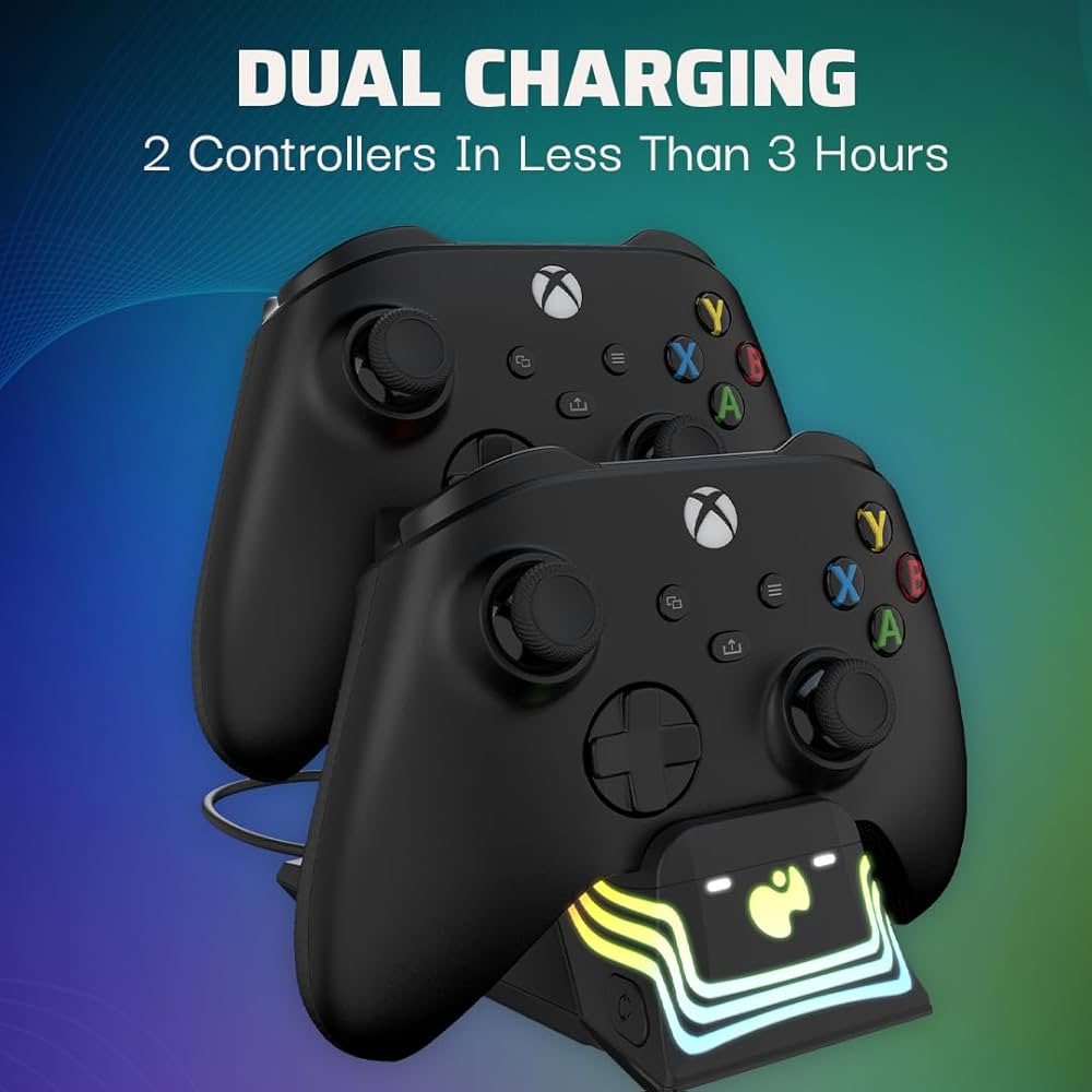 قاعدة شحن مع بطاريات AfterGlow WAVE Dual Charger