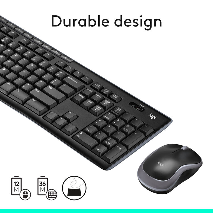 طقم كيبورد وماوس لاسلكي Logitech MK270