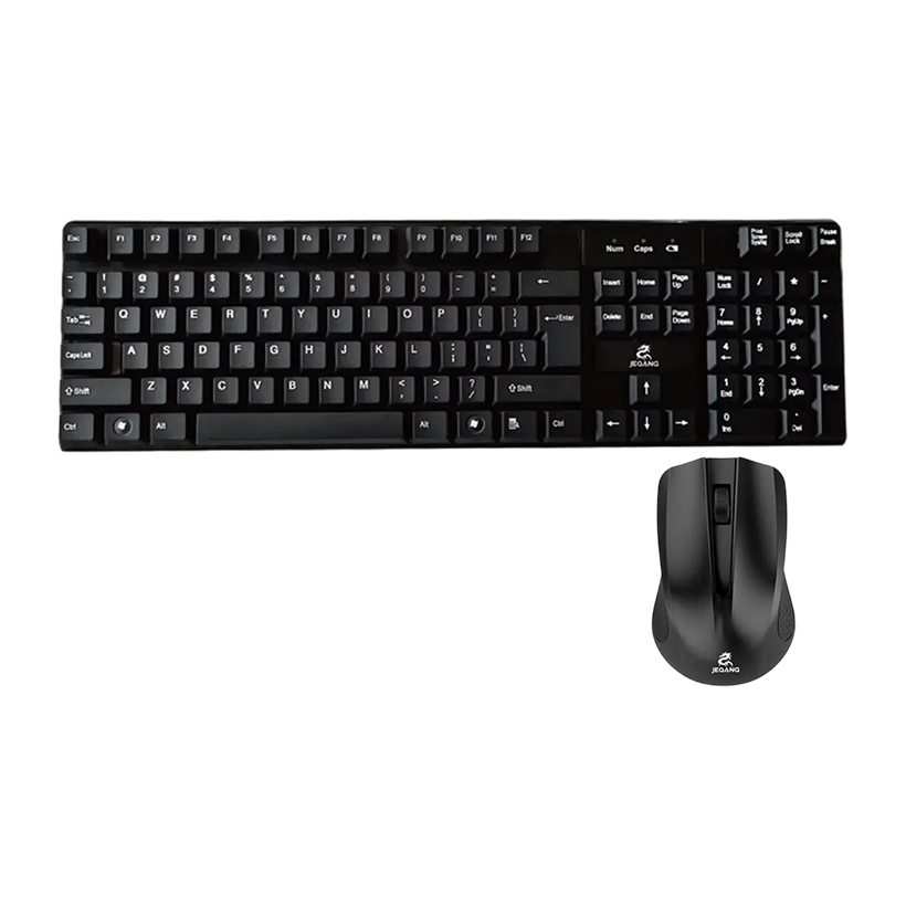 طقم كيبورد وماوس لاسلكي JeQang JW-7100