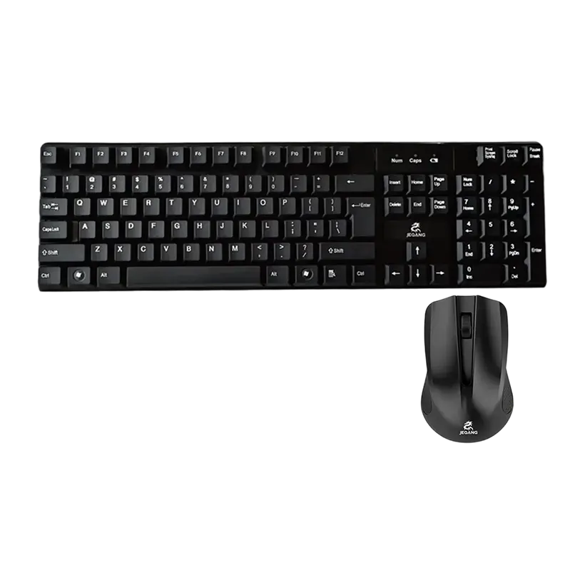 طقم كيبورد وماوس لاسلكي JeQang JW-7100