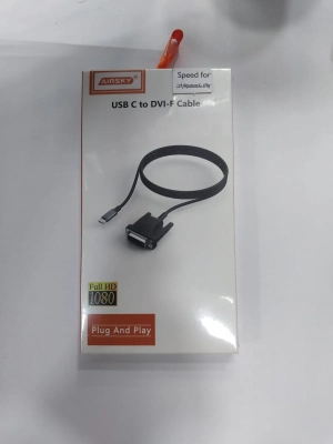 USB-C to DVI-F Cable Full HD