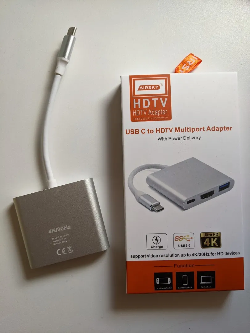USB-C to HDTV Multiport Adapter support 4k