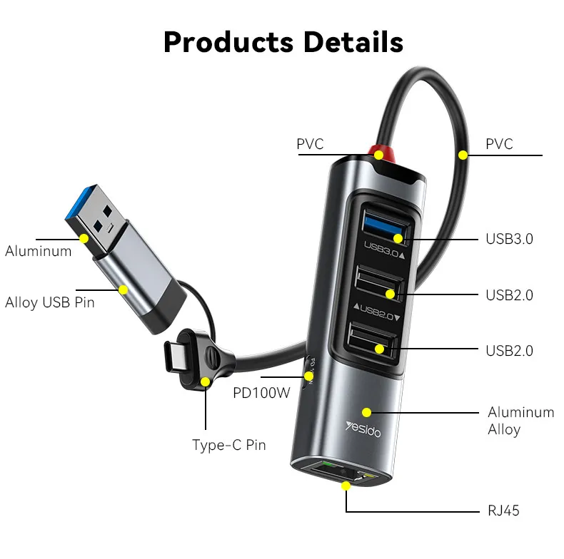 Yesido HUB ADAPTER