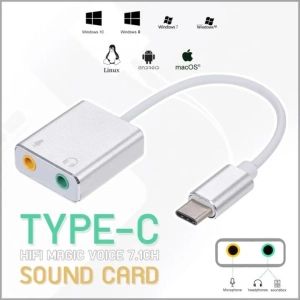تحويلة TYBE-C SOUND CARD 7.1CH