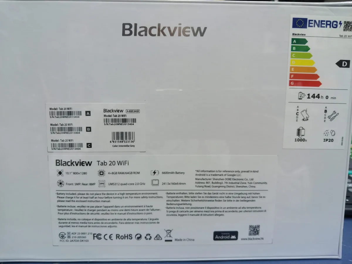 تابلت BlackView Tab 20 WiFi