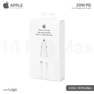شاحن سيارة آيفون 20W PD مع كيبل Lightning