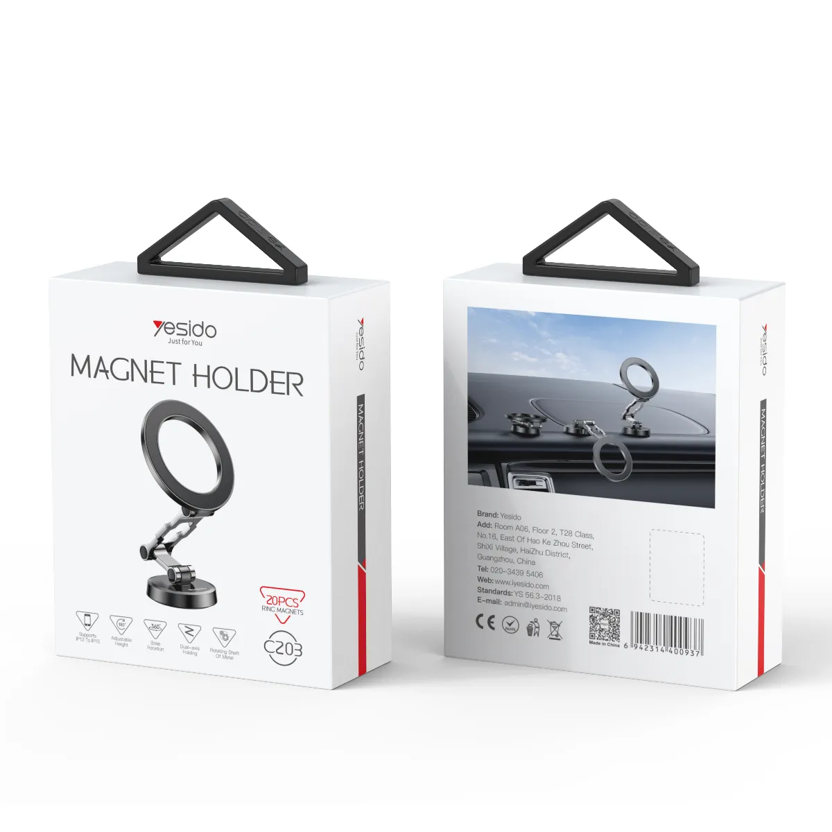 حمالة الهاتف YESIDO C203 المغناطيسية مع MagSafe