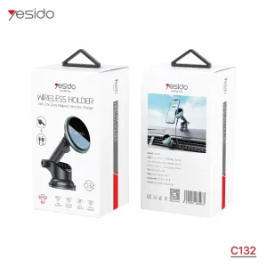 حمالة موبايل المغناطيسية بذراع طويل وشاحن YESIDO C132 MagSafe