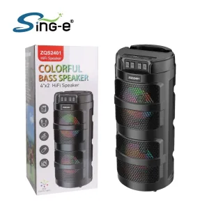 سبيكر بلوتوث بسماعتين 4 انش SING-E ZQS2401