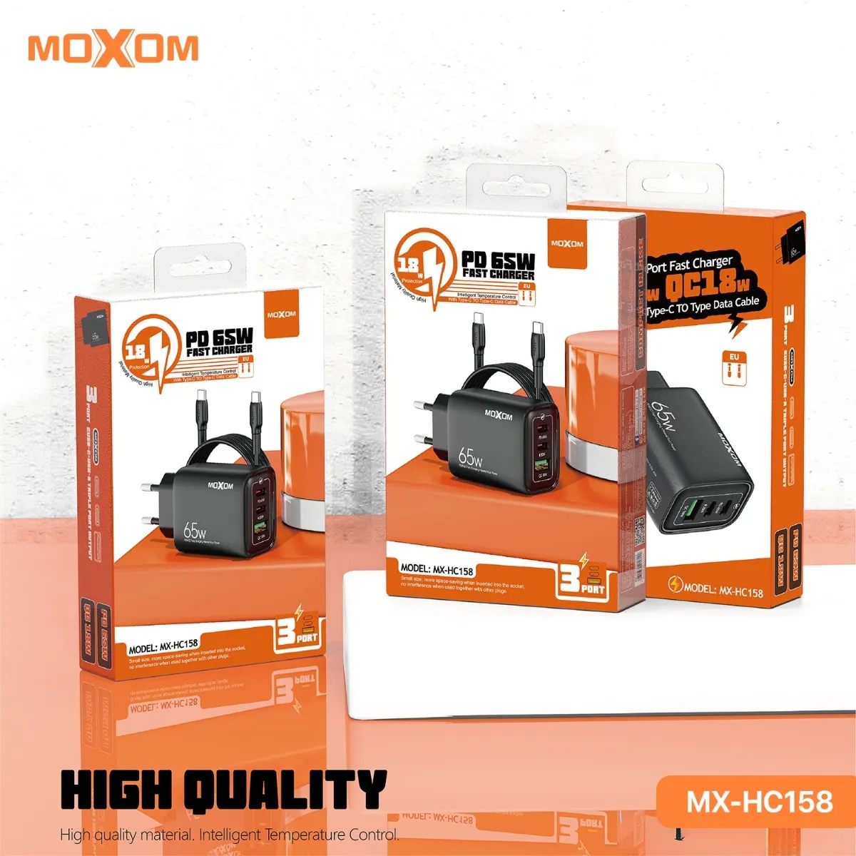 شاحن MOXOM MX-HC158 65W PD