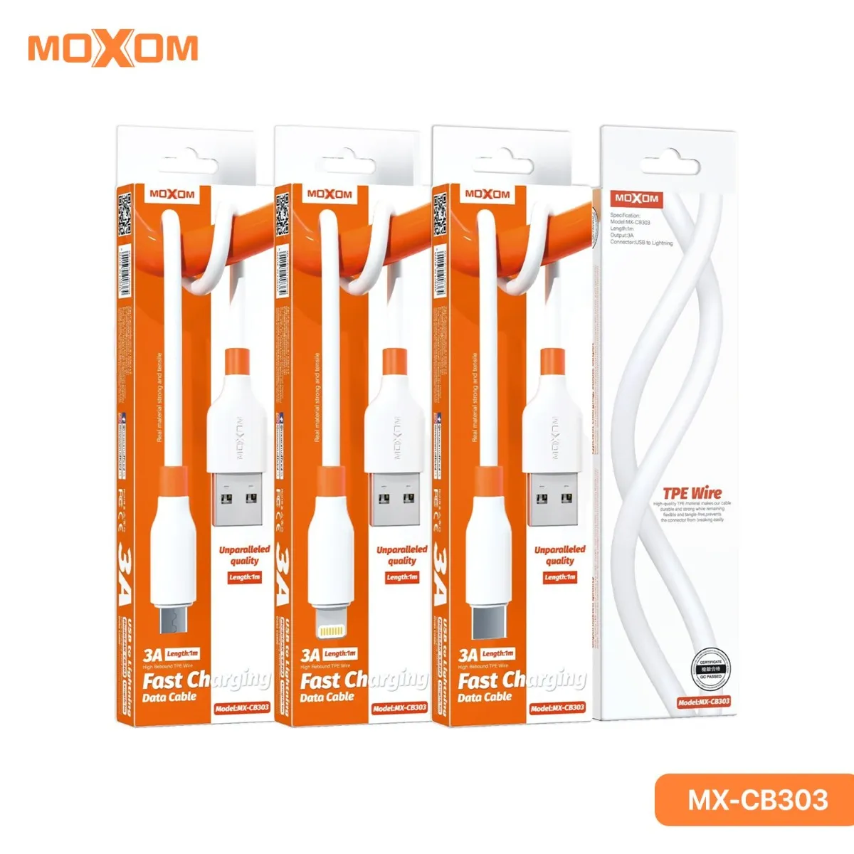 كيبل MOXOM MX-CB303 TC 3A