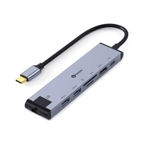 موزع تايب سي متعدد المنافذ (شاشة، شبكة، و USB)