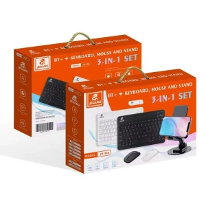 كيبورد+ماوس+قاعدة موبايل بلوتوث JEQANG JB-986