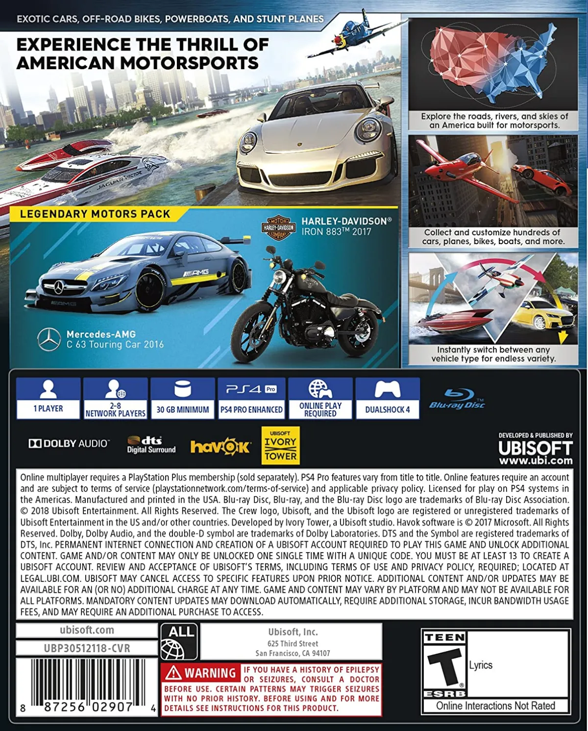 THE CREW 2 PS4 CD