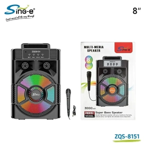 سبيكر بلوتوث 8 انش Sing-e ZQS-8151