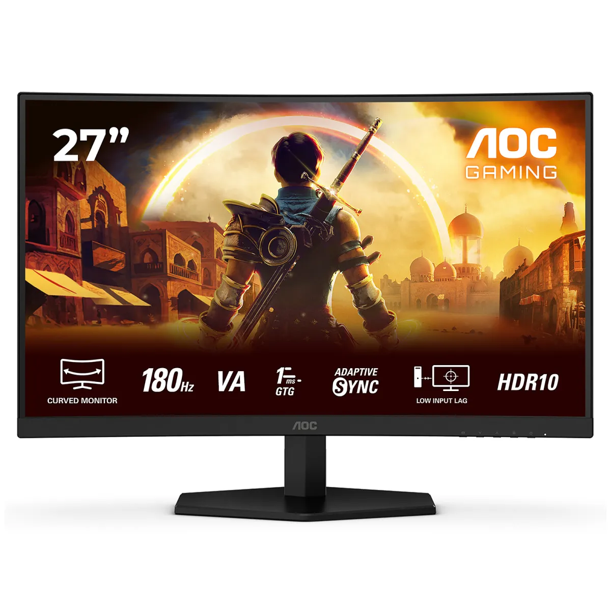 شاشة منحنية 27 انش AOC 180Hz