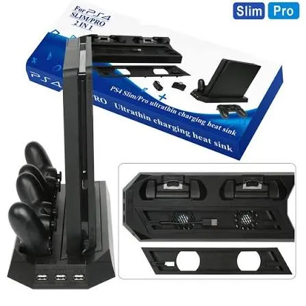 قاعدة تبريد عمودية لجهاز PS4 Slim / Pro