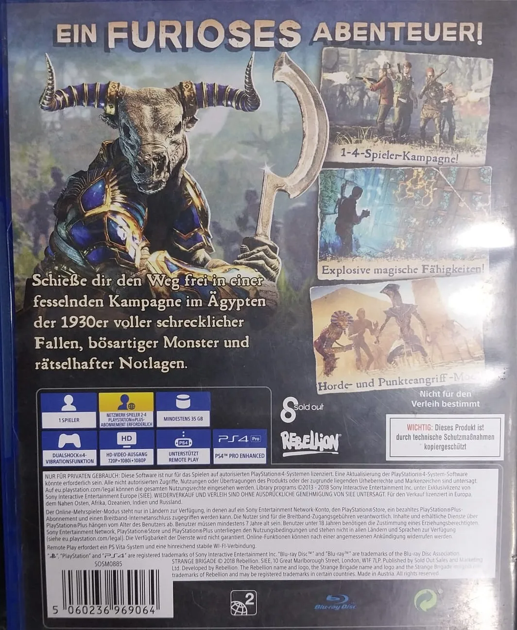 STRANGE BRIGADE PS4 CD