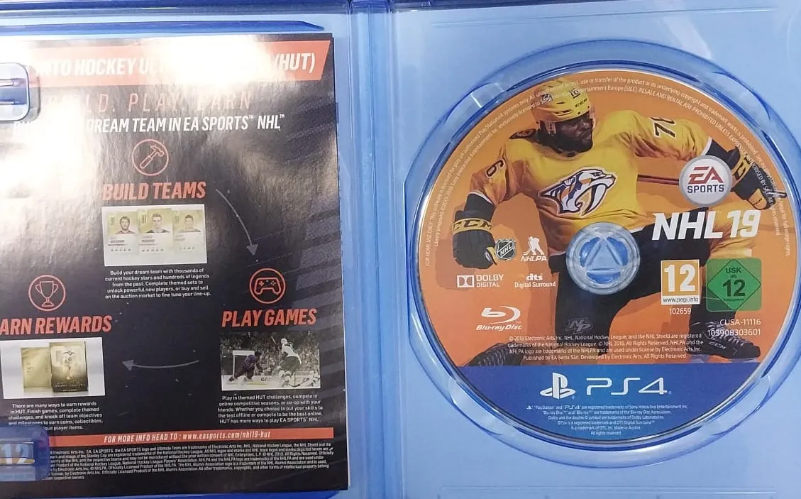NHL 19 PS4 CD