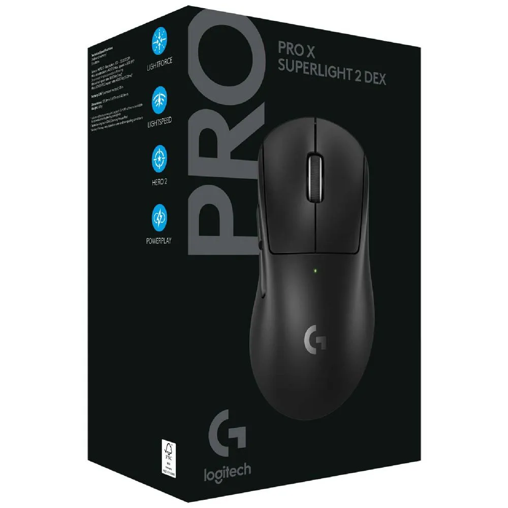 ماوس لاسلكي Logitech G PRO X SUPERLIGHT 2 DEX