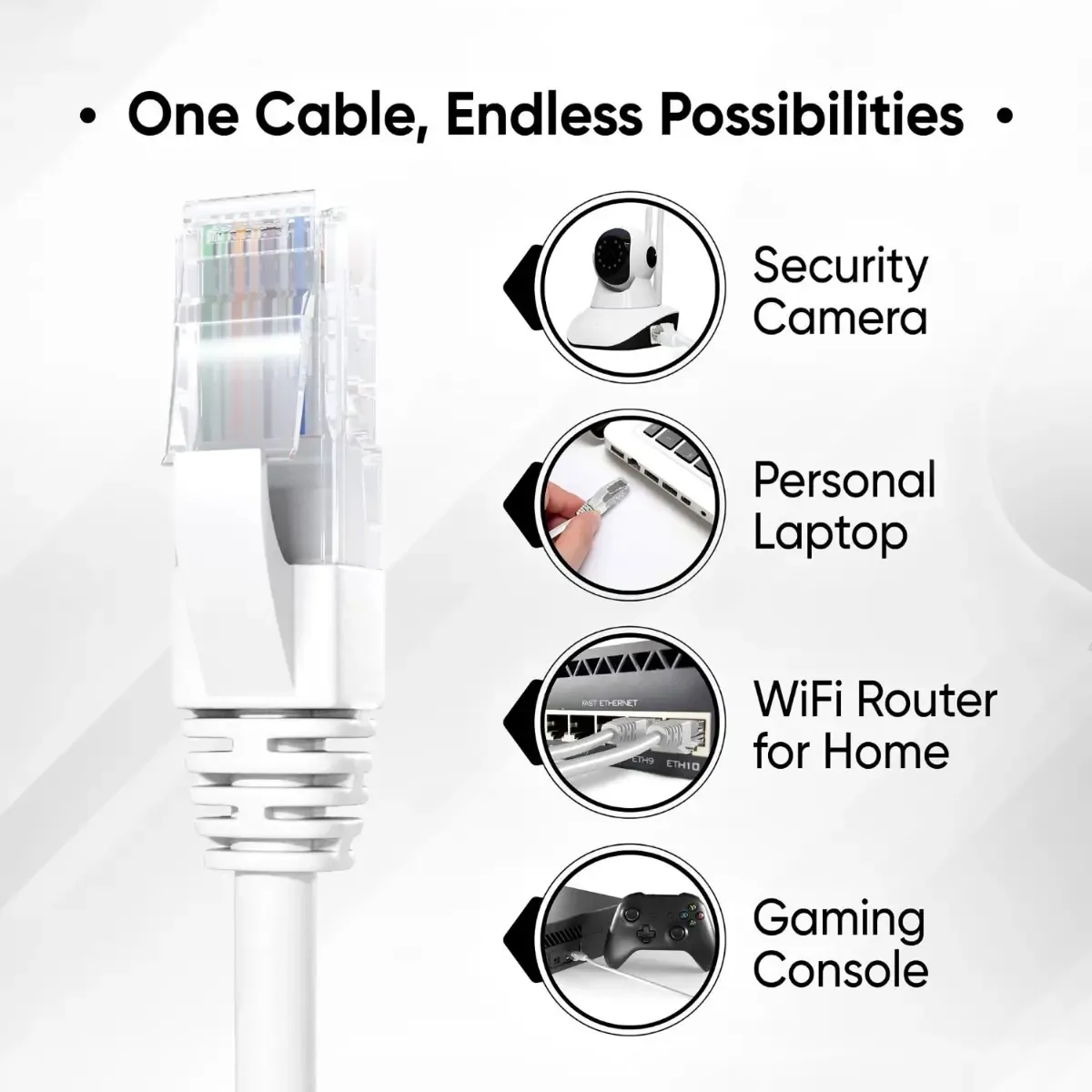 كيبل شبكة CAT6 50M