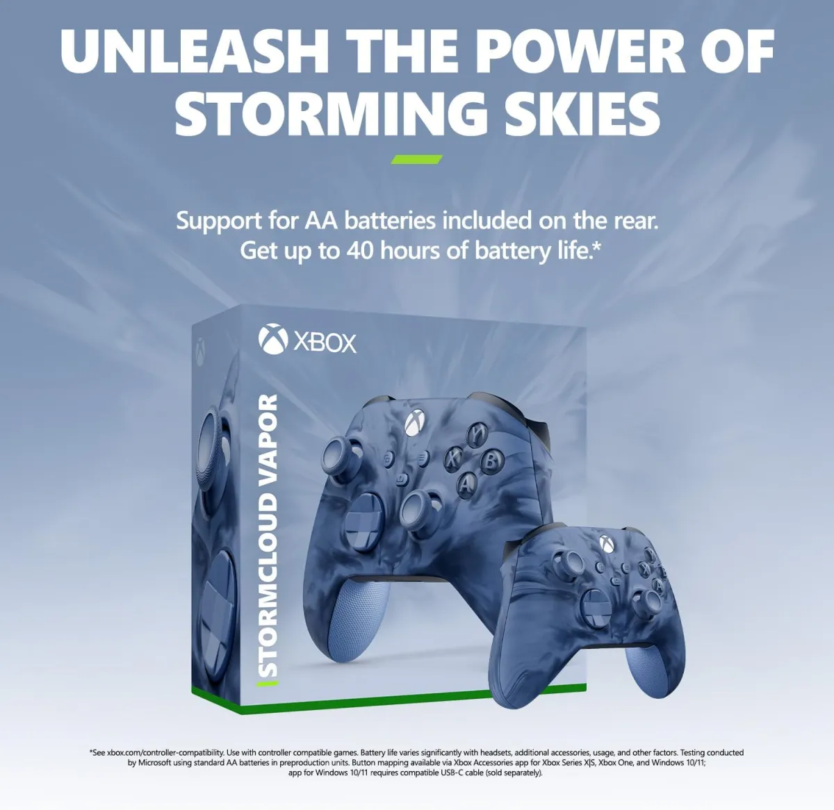 يد تحكم اصلية Xbox Special Edition Storm cloud Vapor