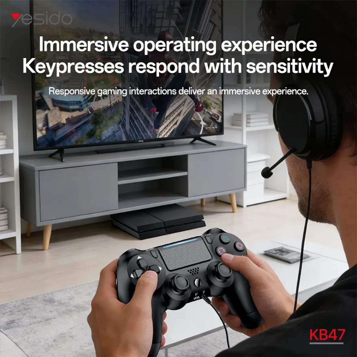 يد تحكم لاسلكي  Yesido KB47 PC/PS4
