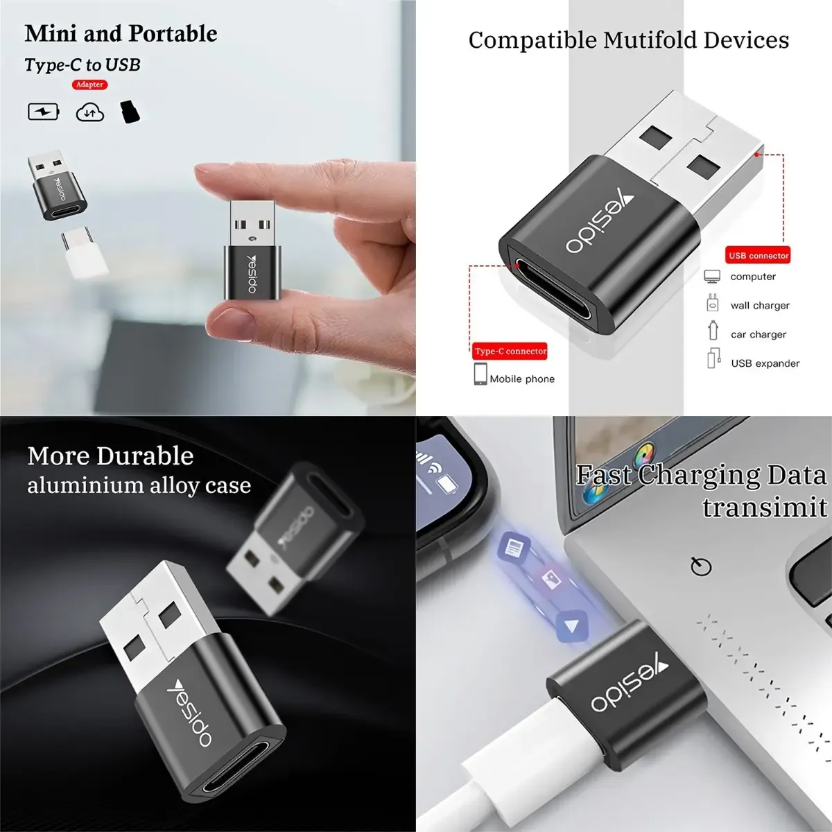 تحويلة شحن YESIDO GS09 USB