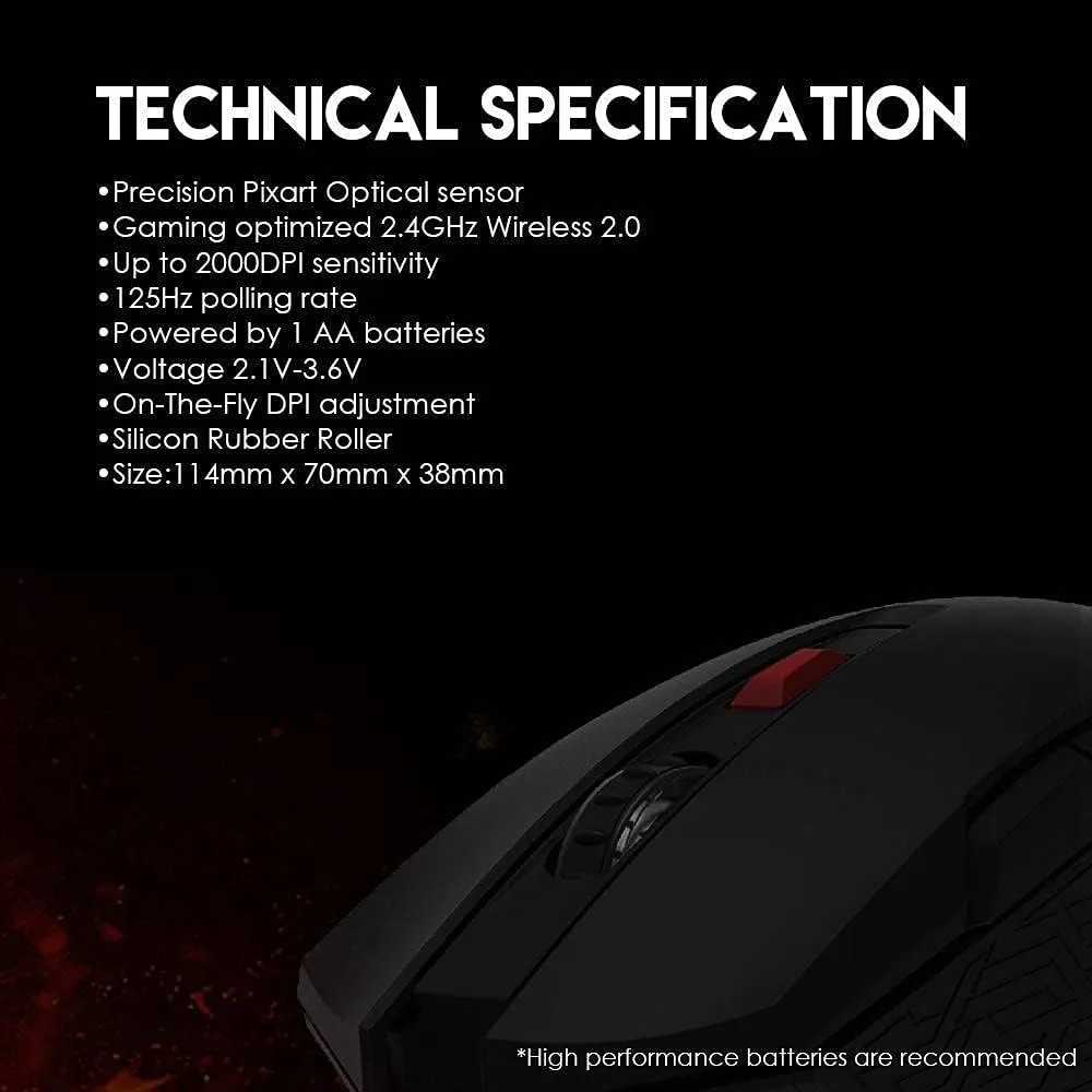 ماوس لاسكي Fantech RAIGOR II WG10